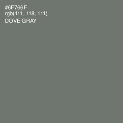 #6F766F - Dove Gray Color Image